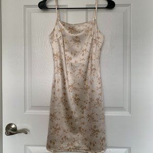 Cream Floral Altar'd State Sleeveless Dress